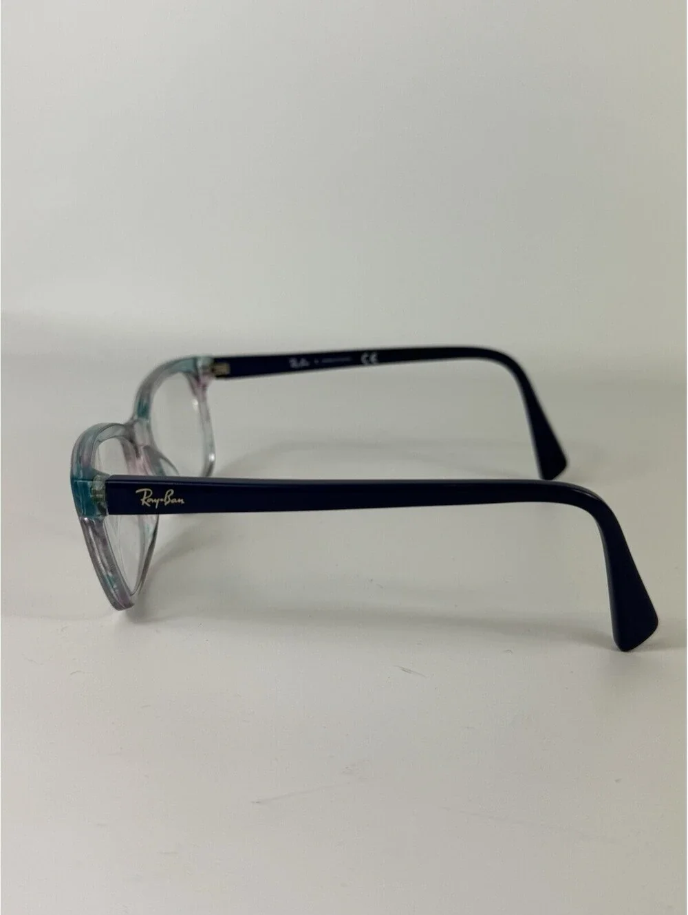 Ray Ban RB1591 3807 Womens Jr Blue & Clear Eyeglasses FRAMES ONLY 48-16-130